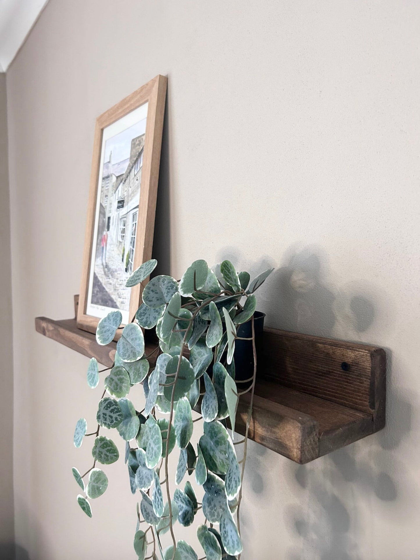 Wooden Floating Picture Ledge Shelf