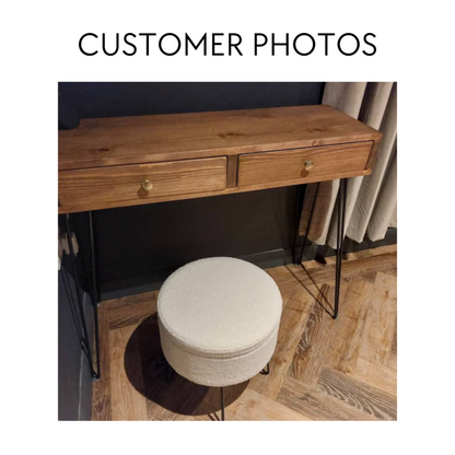 Wooden Desk and Hairpin Legs