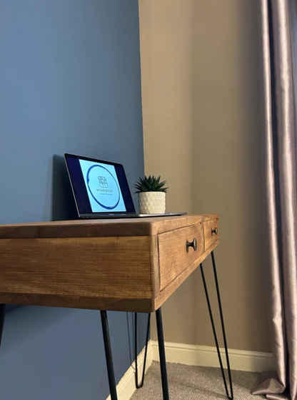 Wooden Desk and Hairpin Legs